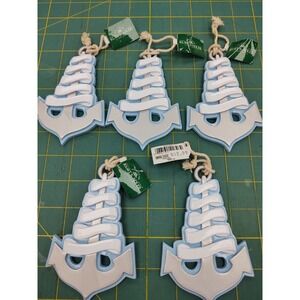 NEW Kurt S. Adler Resin Blue Anchor Ornament Coastal Beach Natical